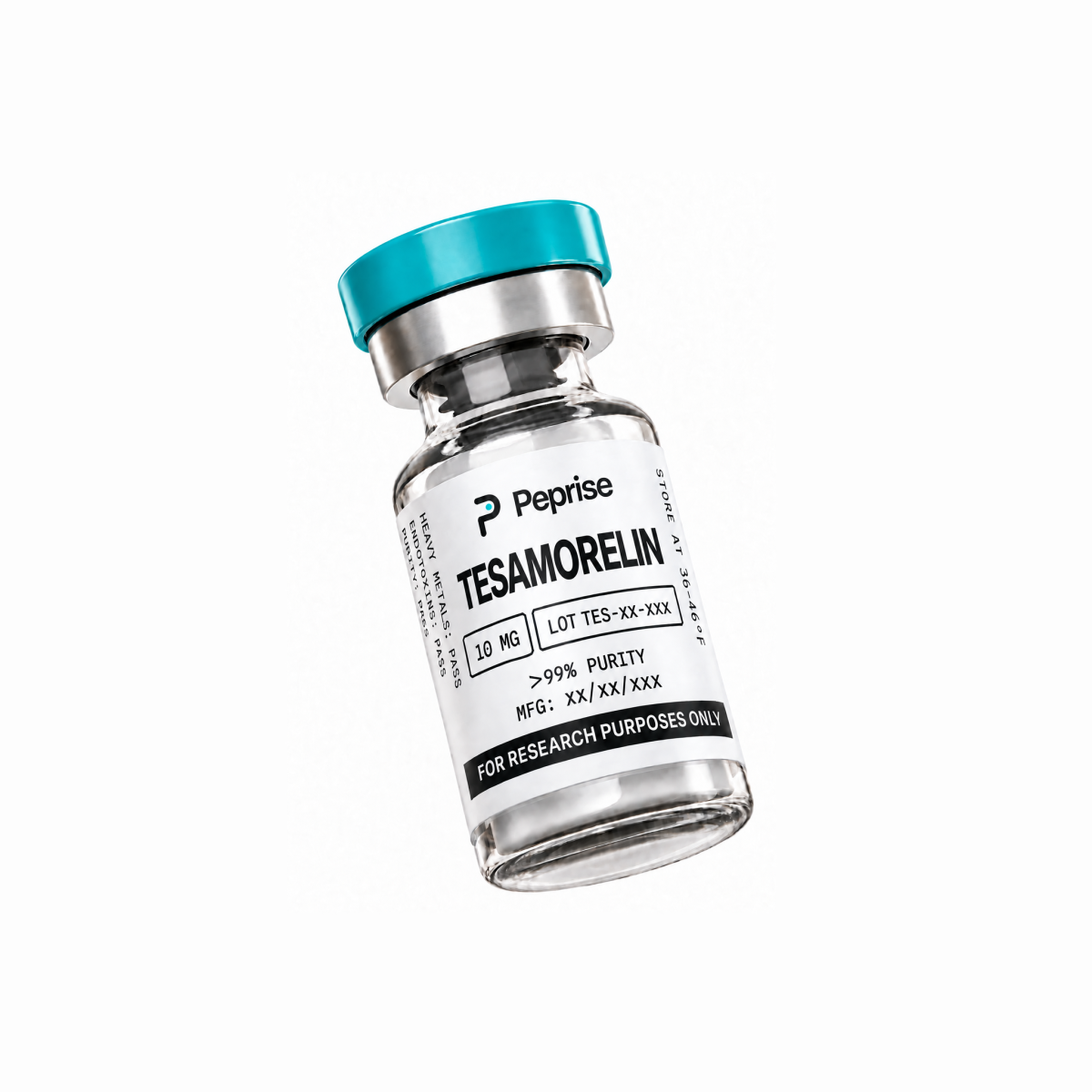 A vial of Tesamorelin